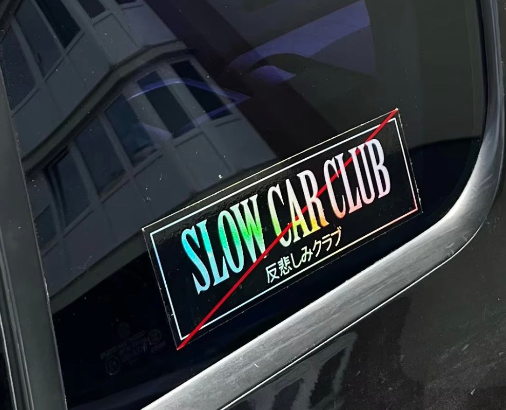 SLOW CAR CLUB Sticker